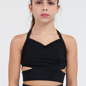 Girls Cutout Detail Crop Top